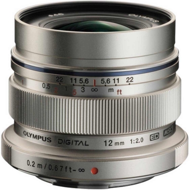 Olympus PEN MSC 12mm F2.0 Micro Four Thirds Lens (silver)