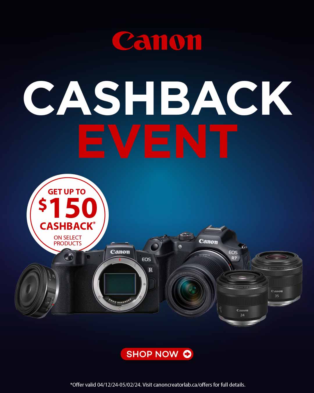 Canon Cashback Event