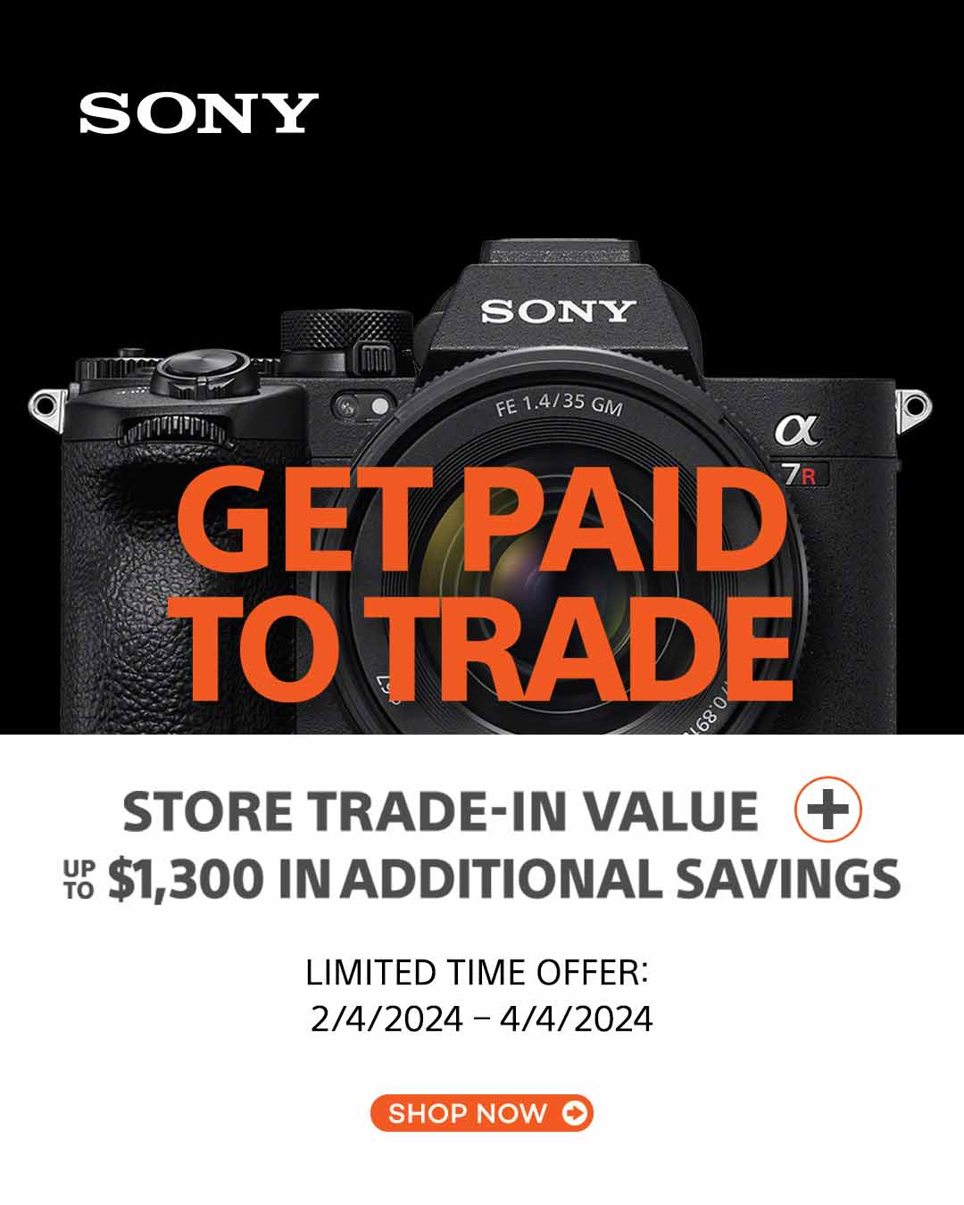 Get Paid to Trade with Sony