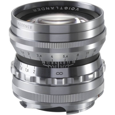 Voigtlander Nokton 50mm f/1.5 Aspherical Lens for Leica M (Silver)