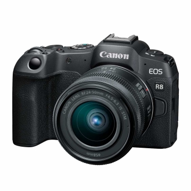 Open Box Canon EOS R8 Camera with 24-50mm STM Lens