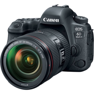 Canon EOS 6D Mark II with 24-105mm f4.0L IS USM II Lens - Open Box