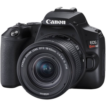 Canon Rebel SL3 with 18-55mm IS STM and 55-250mm STM Lenses (Black)
