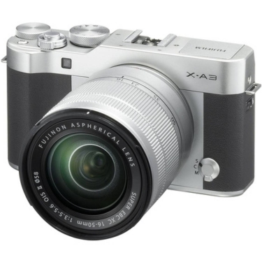 Fuji X-A3 Camera (silver) with 16-50mm XC OIS II Lens - Open Box