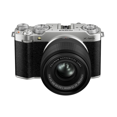 Fujifilm X-M5 Mirrorless Camera with 15-45mm Lens (Silver)