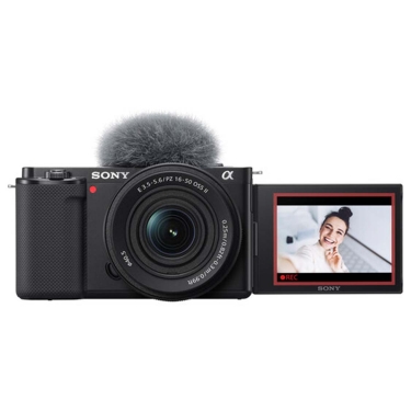 Sony ZV-E10 Camera with 16-50mm f3.5-5.6 OSS II Lens (Black)