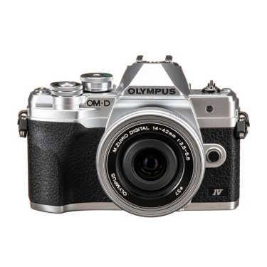 OM System E-M10 IV Camera with 14-42mm EZ Lens (Silver)