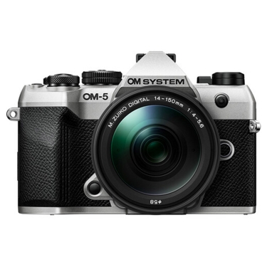 OM System OM-5 Mark II Camera with 14-150mm f4-5.6 II Lens (Silver)