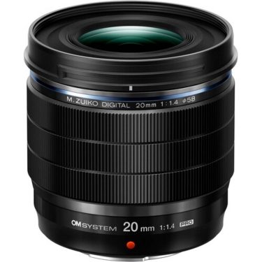 OM System M.Zuiko Digital ED 20mm f1.4 Pro Lens for Micro Four Thirds Mount 