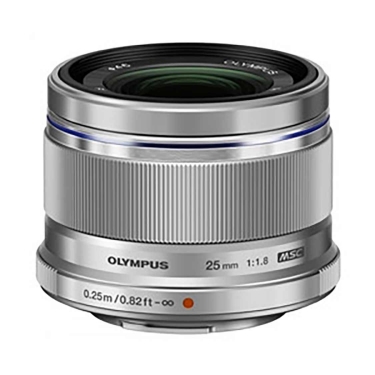 OM System PEN 25mm F1.8 Lens for Micro Four Thirds Mount (Silver)