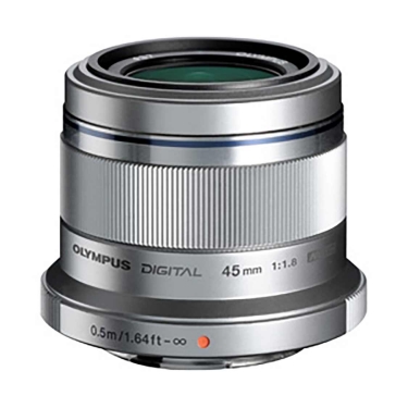 OM System PEN MSC 45mm F1.8 Lens for Micro Four Thirds Mount (Silver)