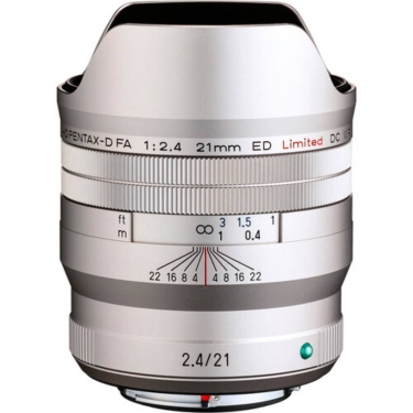 Pentax FA 21mm f/2.4ED Limited DC WR Lens (Silver)