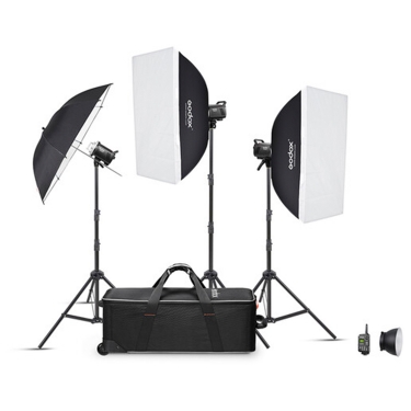 Godox MS300-V Studio Flash Monolight (3 Light Kit)