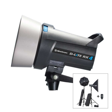 Elinchrom D-Lite RX 4/4 Softbox To Go Set with El-Skyport Transmitter