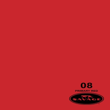 Savage 86in x 12yd Primary Red Seamless Paper