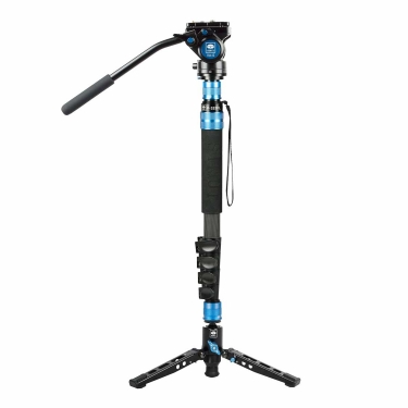 Sirui P-325FL 5-Section Carbon Fiber Video Monopod with VH-10 Head