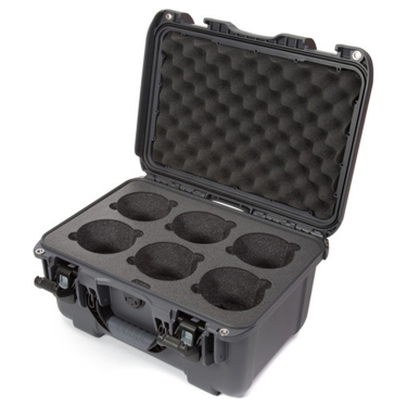 Nanuk 918 Hard Case with Foam Insert for Six Lenses (Graphite, 21L)