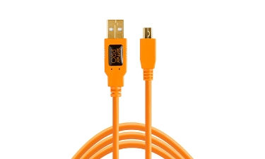 Tether Tools Tetherpro USB 2.0 To Mini-B-5-Pin 15 (4.6m) High Visibility Orange