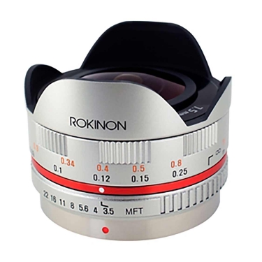 Rokinon 7.5mm F3.5 Lens for Micro Four Thirds Mount (Silver)