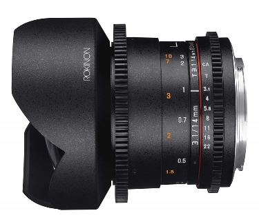 Rokinon DS 10mm T3.1 Cine Lens for Canon EF-S Mount