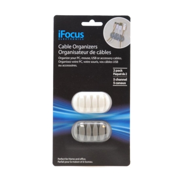 iFocus Silicone Cable Organizer 2 Pack