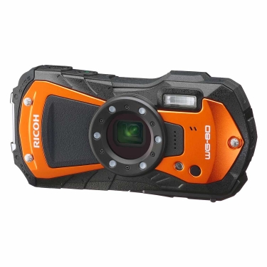 Open Box - Ricoh WG-80 Waterproof Camera (orange)
