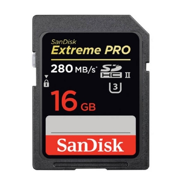 SanDisk Extreme Pro SDHC 16GB UHS-II Memory Card