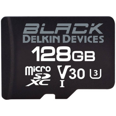 Delkin Black 128GB micro SDHC 90MB/s UHS I V30 Card