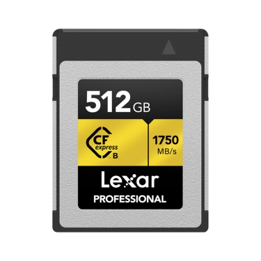 Lexar Professional 512GB CFexpress Type B Memory Card, Gold Series