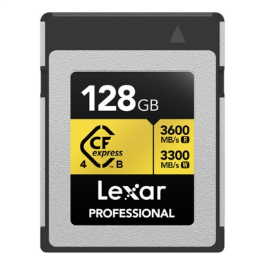 Lexar Professional 128GB CFexpress Type B Gold Series Memory Card