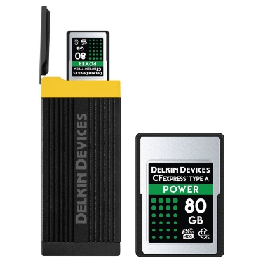 Delkin Power 80GB CFExpress Type A Memory Card & Card Reader Bundle