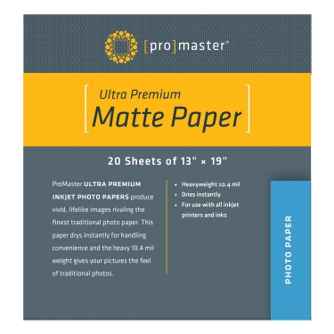 Promaster 13x19-inch Matte Paper (20 sheets)