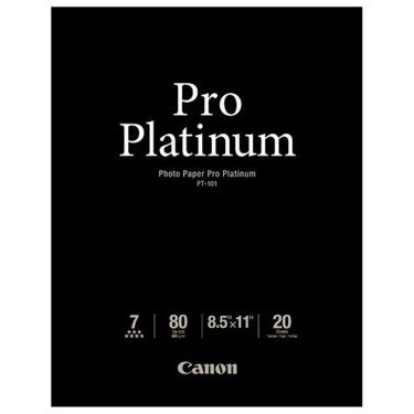 Canon Pro Platinum Photo Paper (8.5x11 Inch, 20 Sheets)