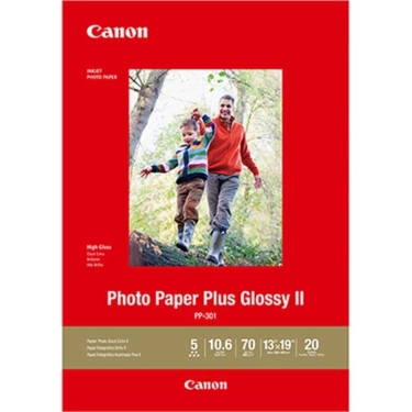 Canon PP-301 Plus Glossy II Photo Paper (13x19 Inch, 20 Sheets)