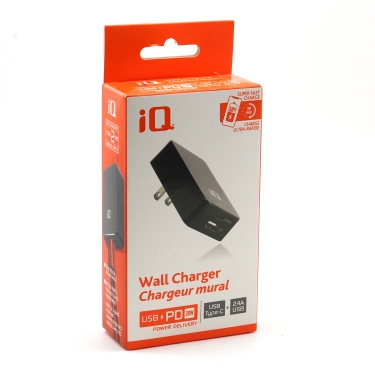 IQ USB-PD 20W AC 2.4A Wall Charger