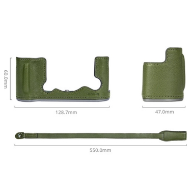 SmallRig Leather Half Case Kit for Fujifilm X-T50 (Green)(4711)