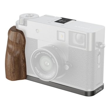 SmallRig L-Shaped Mount Plate with Wooden Handle for Fujifilm X Half (Charcoal Silver)(5394)