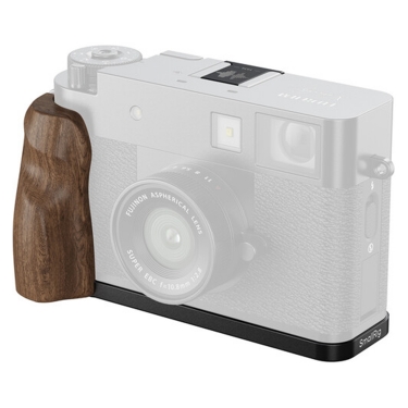 SmallRig L-Shaped Mount Plate with Wooden Handle for Fujifilm X Half (Black)(5224)