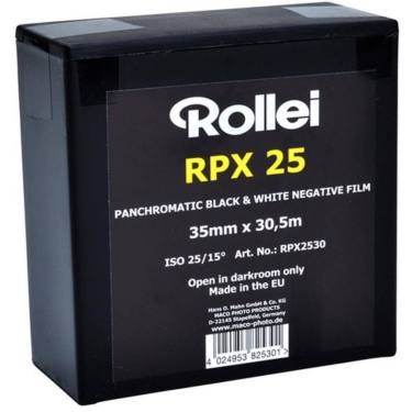 Rollei RPX 25 Black and White Negative Film (35mm Roll Film, 100')