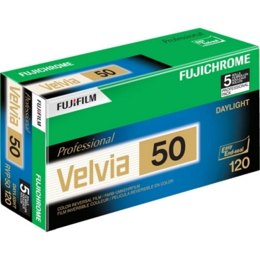 Fujifilm Fujichrome Velvia 50 Professional EP ECNP 50 Color Transparency 120 Film (EACH)