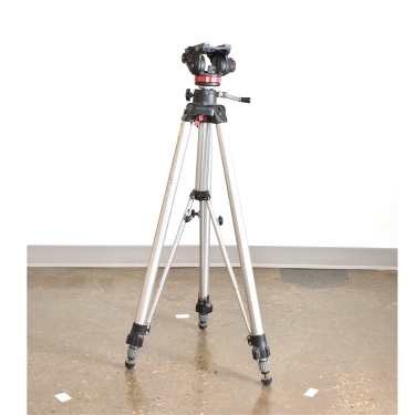 Manfrotto 058 Tripod with MVH502AH Video Head (BGN) Used