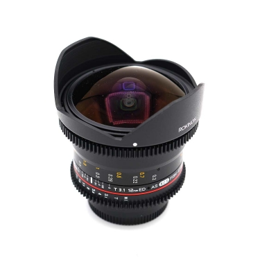 Rokinon 12mm T3.1 Fisheye (EX) Used Lens for Nikon F Mount
