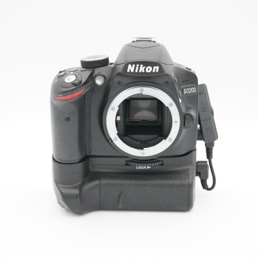Nikon D3200 DSLR Camera Body with Battery Grip (SC 33053) Used