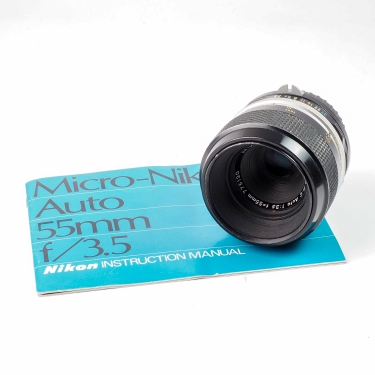 Nikon AIS Micro-Nikkor-P.C Auto 55mm F3.5 (BGN) Used Lens For F-Mount