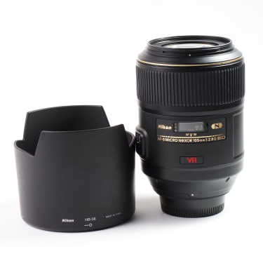 N/AFS Nikon 105mm F2.8 Micro G ED VR (EX+) Used Macro Lens