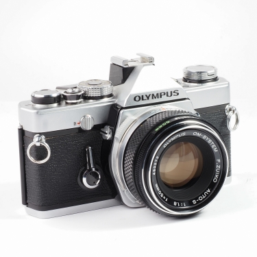 Olympus OM-1 35mm Film SLR Camera with 50mm F1.8 (BGN) (New Seals) Used