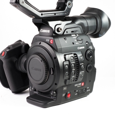 Canon EOS C300 Mark II (EX+)(16hrs)(EF-Mount) + Angelbird256GB CFAST + Ikan OYB240 Onyx Light W/Stand (x2) Used Cinema Camera Kit