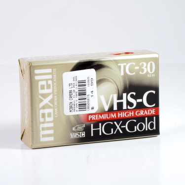 Maxwell TC-30 HGX-Gold VHS-C Tape (LN) Used