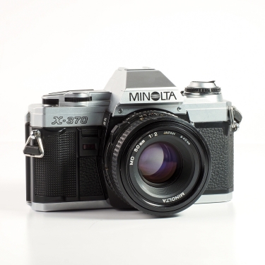 Minolta X-370 35mm Film SLR Camera with 50mm F2 Lens (BGN) Used