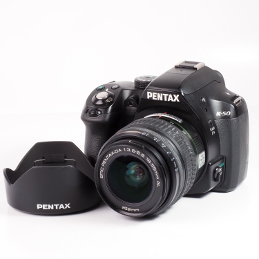 Pentax K-50 W/ DA 18-55mm F3.5-5.6 (SC 10075)(B-EX L-BGN) Used